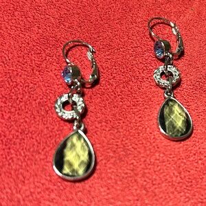 Lia Sophia Elegant Gold and Silver Drop Earrings